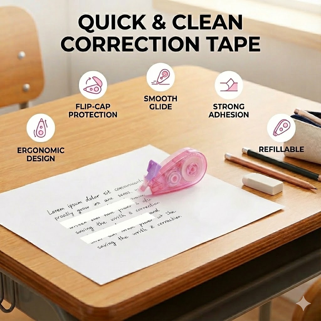 JH811 Correction tape 5mmX4M 